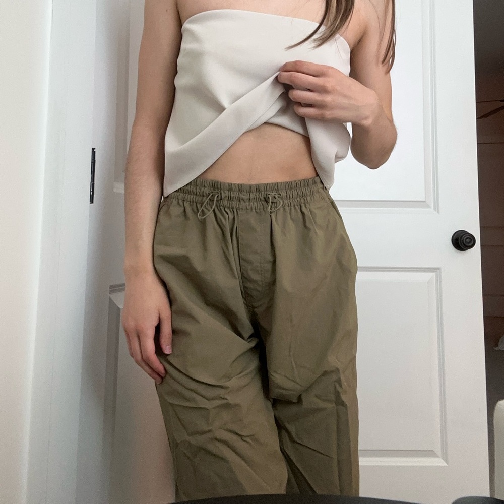 Uniqlo cargo pants - green- small